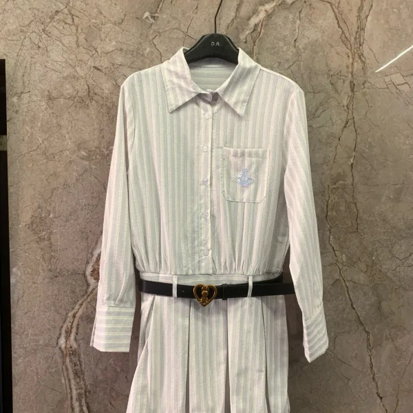 Vivienne Westwood Wood Long-Sleeved Dress