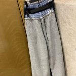Miu Miu Plaid Long Pants