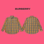 Burberry Long-Sleeved Shirts Ash Cotton Pure Gabardine Streetwear