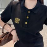 Miu Miu Gold Short-Sleeved Shirts