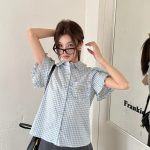 Miu Miu Plaid Short Sleeves