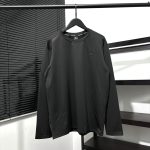 Descente Long-Sleeved Shirts Red Nylon Fleece Fabric Quick-Drying Sports Autumn Winter