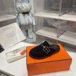 Hermes Skirts Red Sheepskin Suede Summer