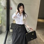 Prada Leather Long-Sleeved Shirt