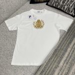 Burberry Short-Sleeved T-Shirt Red Cotton Pure