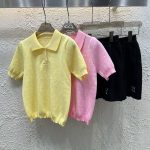 Miu Miu Jacquard Short-Sleeved Shirt