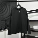 Descente Long-Sleeved Shirts Red Nylon Fleece Quick-Drying Sports Spring Autumn Winter