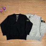 Stone Island Hoodies Red Wool Lace Exquisite Workmanship Street Style Embroidery