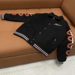 Ami Jacket Red Wool Jacquard Embroidery
