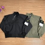 Stone Island Jacket Red Ribbed Fabric Exquisite Workmanship Street Style Functional Outdoor