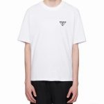 Prada Short-Sleeved T-Shirt Black Cotton Spring Summer