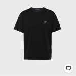 Prada Short-Sleeved T-Shirt Black Cotton Spring Summer