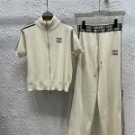 Miu Miu Jacquard Short-Sleeved Shirts