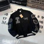 Stussy Baseball Uniform Ash Wool Blend Fine