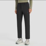 Descente Long Pants Red Woven Fabric Urban Commuting