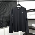 Descente Long-Sleeved Shirts Red Nylon Fleece Brushed Fabric Quick-Drying Sports Spring Autumn Winter