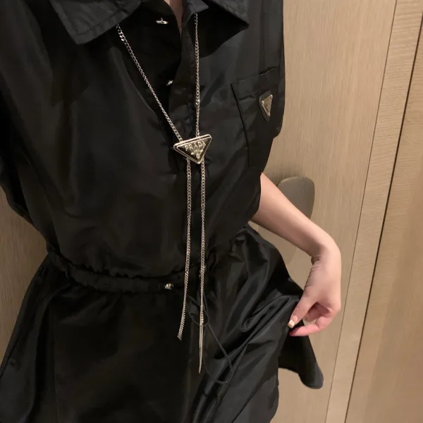 Prada Lace Short-Sleeved Shirt