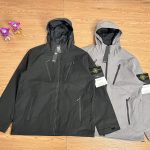 Stone Island Jacket Red Exquisite Workmanship Street Style Functional Outdoor Patch