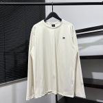 Descente Long-Sleeved Shirts Red Nylon Fleece Brushed Fabric Quick-Drying Sports Spring Autumn Winter