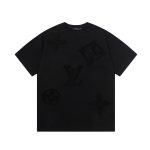 Louis Vuitton Short-Sleeved Shirts Red Cotton Pure Mesh Suitable For All Body Types Embroidery