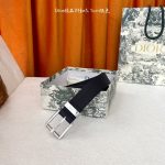 Dior Belt Red Cowhide