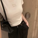 Miu Miu Cotton Short-Sleeved T-Shirts