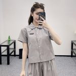 Miu Miu Cotton Short-Sleeved Shirt