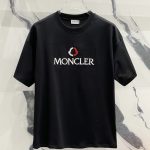 Moncler Ruler Red Cotton Pure Silk Silky Smooth Spring Summer Embroidery Patch
