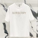 Burberry Short Sleeves Ash Cotton Pure Spring Summer