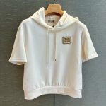 Miu Miu Gold Short-Sleeved Shirts