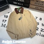 Ralph Lauren Coat Red Cotton Pure Corduroy