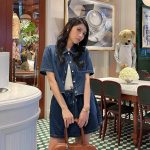 Miu Miu Denim Short-Sleeved Shirts
