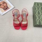 Gucci Sandals Sheepskin Anti-Slip Outsole Spring Summer Early
