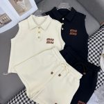 Miu Miu Gold Sleeveless
