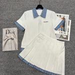 Miu Miu Plaid Short-Sleeved Shirt