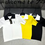 Saint Laurent Gold Short Sleeves