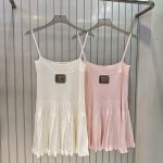 Miu Miu Gold Suspenders