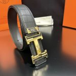 Hermes Ruler Ash Deerskin High-End Quality