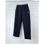Fred Perry Trousers Red Nylon Mesh Breathable Fabric Summer Embroidery Zippered Pocket