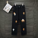 Chrome Hearts Jeans Orange Patch