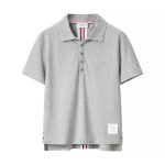 Thom Browne Short-Sleeved Shirts Red Cotton Pure Summer