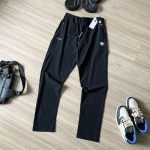 Descente Long Pants Red Woven Fabric Running