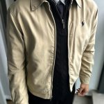 Ralph Lauren Coat Ash Cotton Pure Down Relaxed Fit Streetwear Embroidery