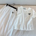 Prada Lace Short-Sleeved Shirt