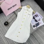 Miu Miu Gold Sleeveless
