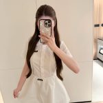 Miu Miu Lace Short-Sleeved Shirts