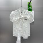 Miu Miu Lace Short-Sleeved Shirt