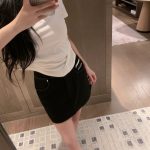 Prada Denim Short Skirt