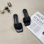 Alexander Wang Slippers Ash Genuine Leather Denim Summer Early