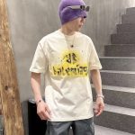 Balenciaga Short-Sleeved Shirts Yellow Cotton Pure
